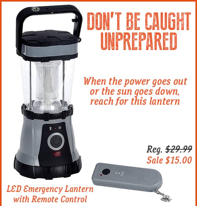 LED Emergency Lantern with Remote - SHOP SALE PRODUCTS