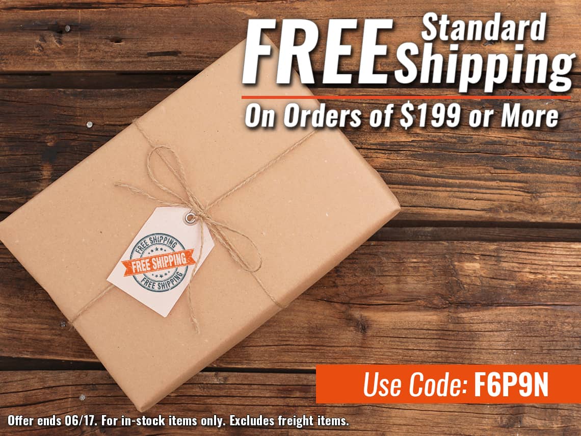 Free Standard Shipping for Orders of $199+ - Use Code: F6P9N